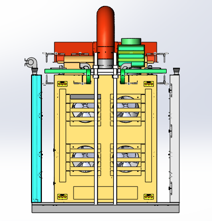 悬挂链红外烤箱（sw18可编辑+BOM+cad）