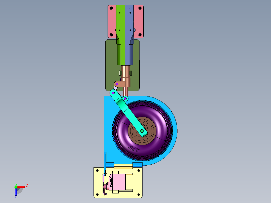 飞机着陆回收装置俯视图