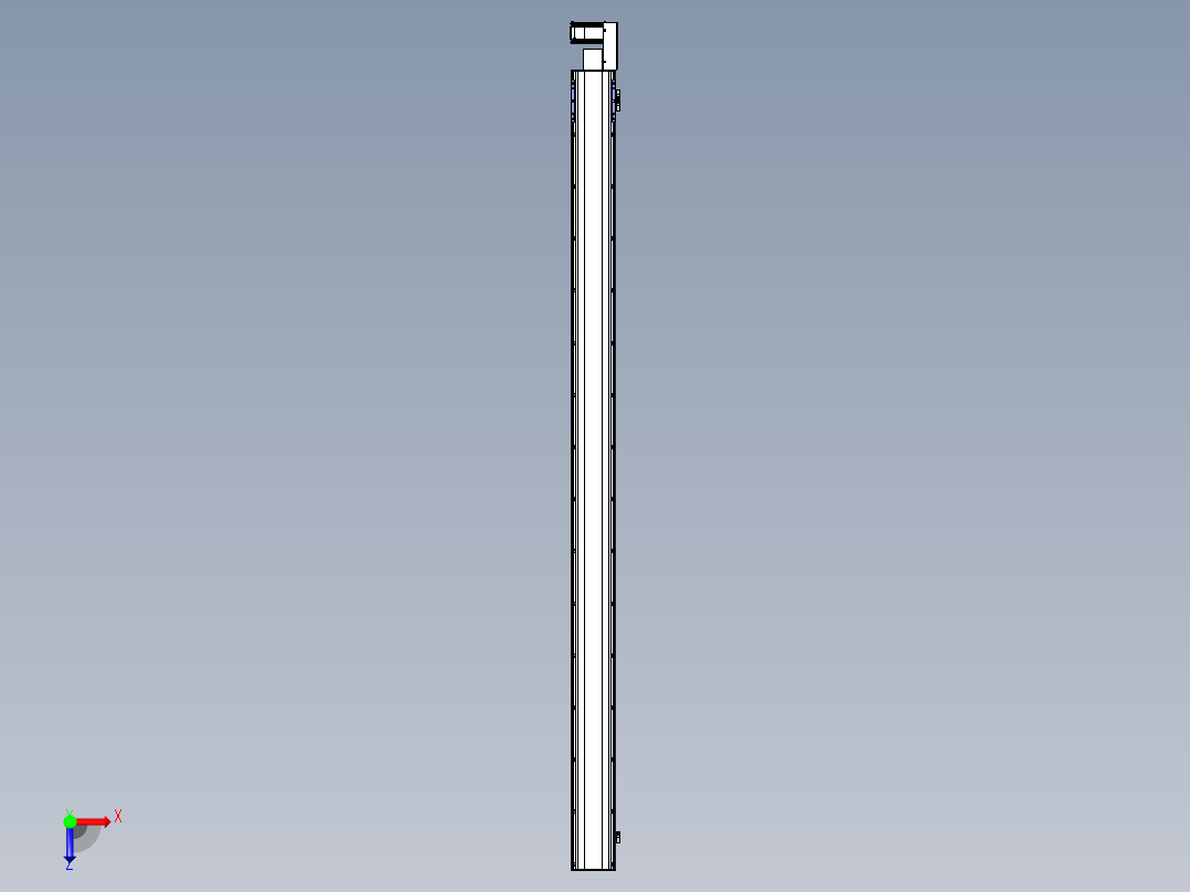 同步带滑台-半封闭B17H-L50-S2800-R-P75-D3俯视图