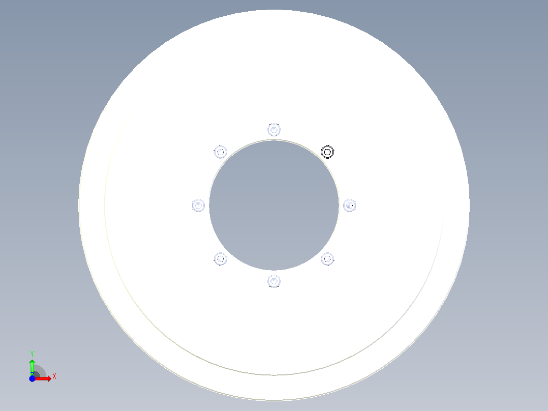 264-150直驱电机前视图
