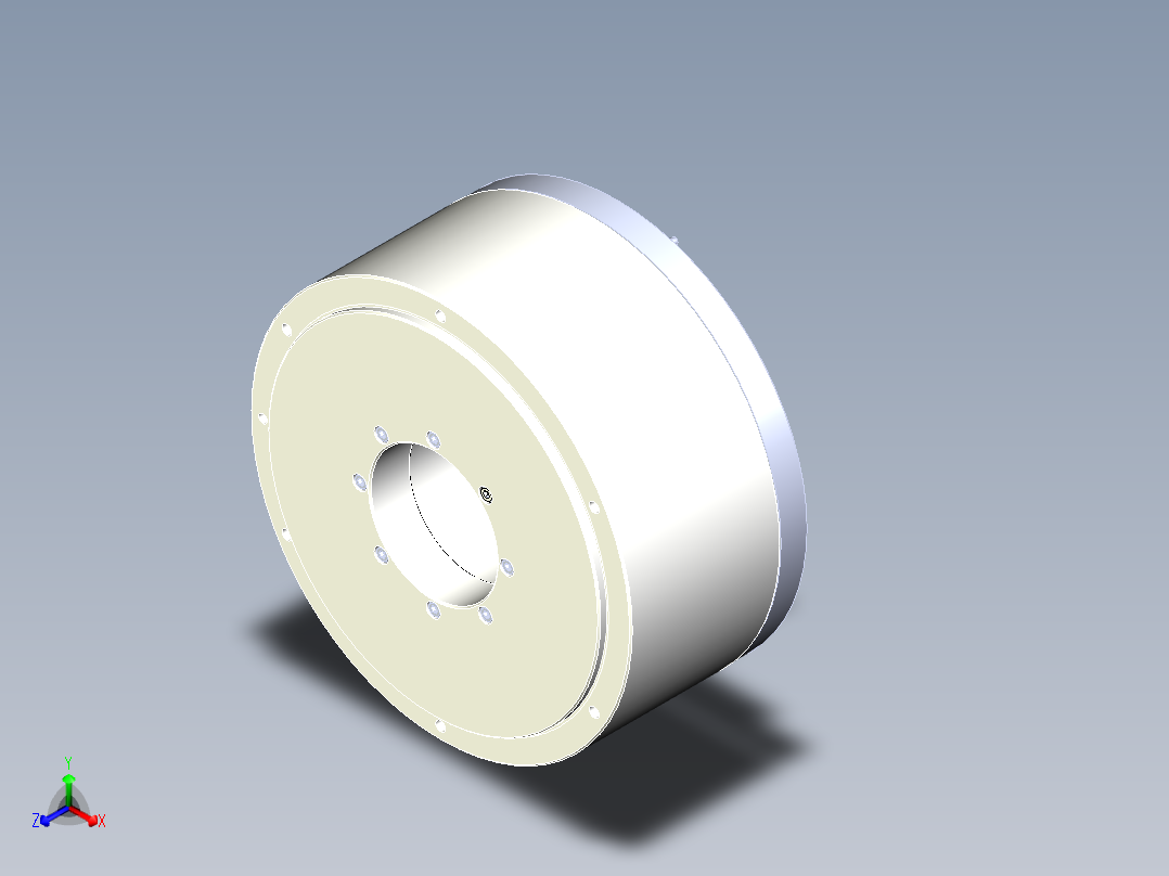264-150直驱电机正等轴测图