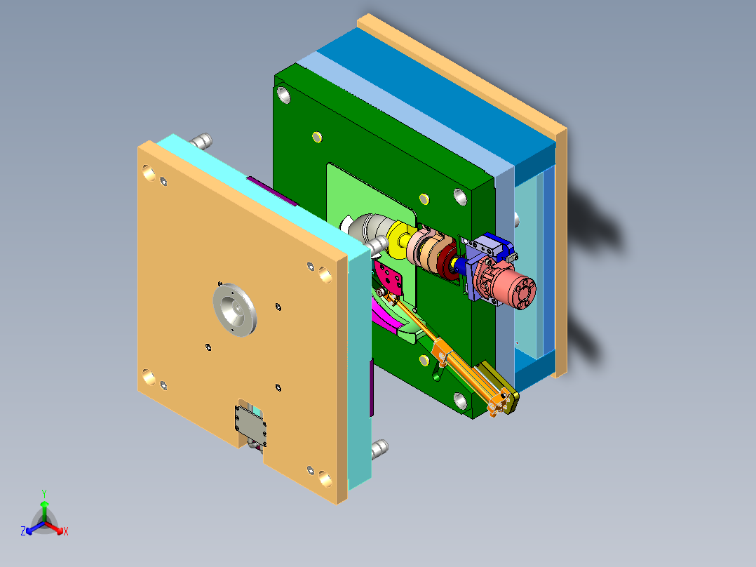 管件注射模具<span style='color: red'>3D</span>模型图纸 X_T格式