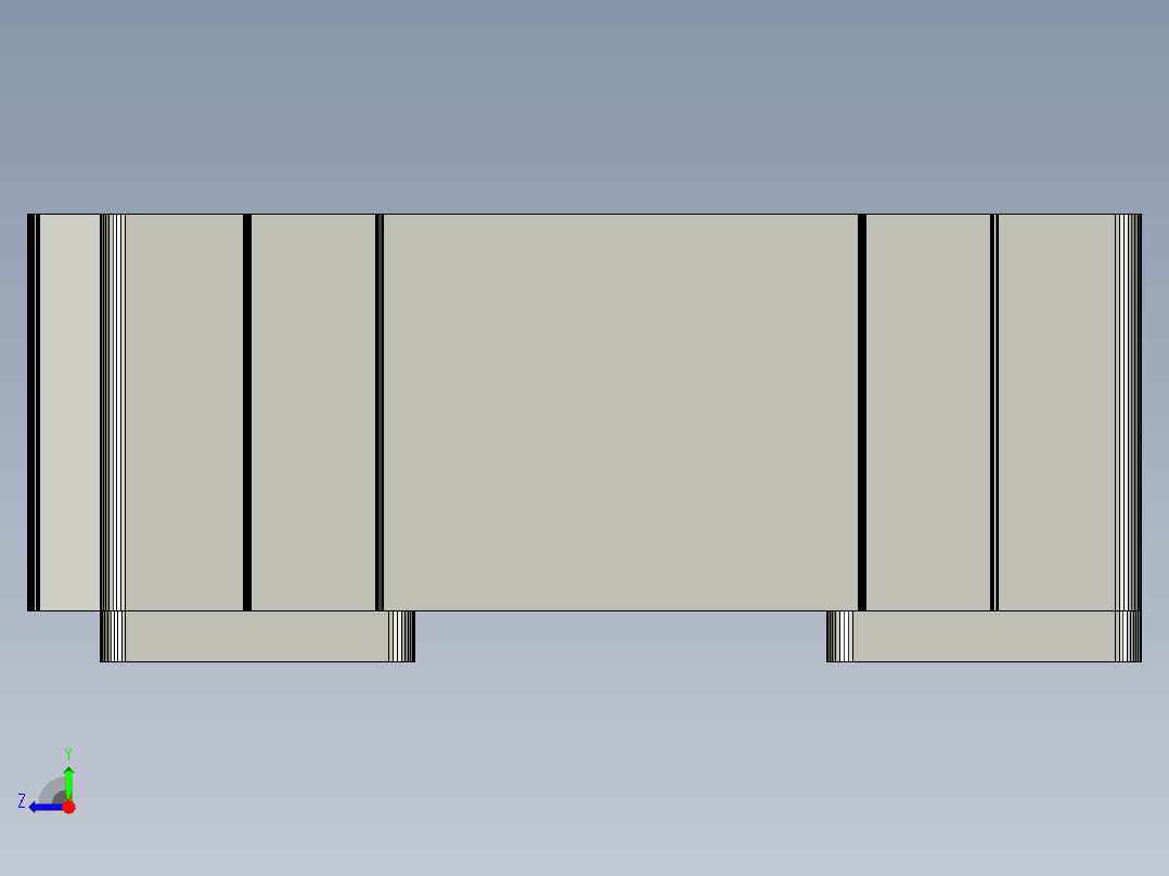 18650电池支架右视图