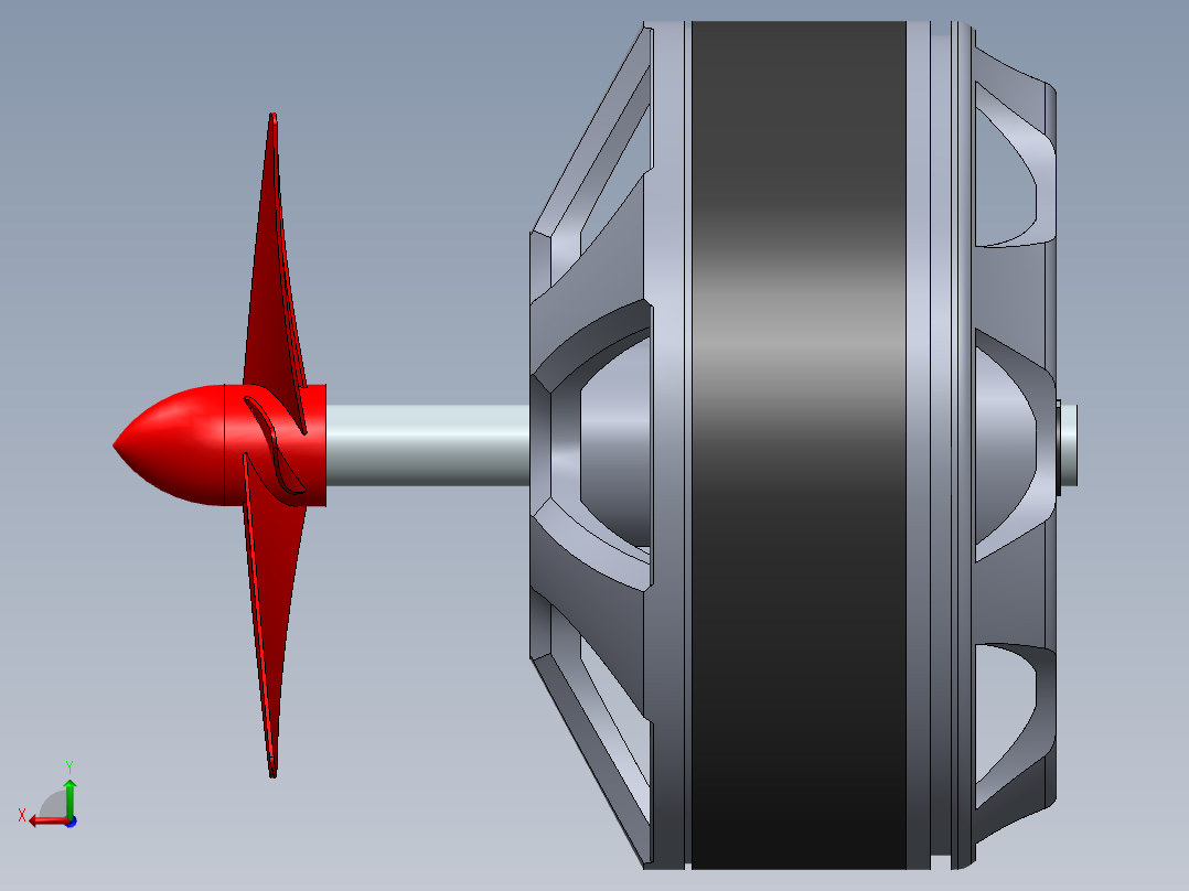 直流电机后视图