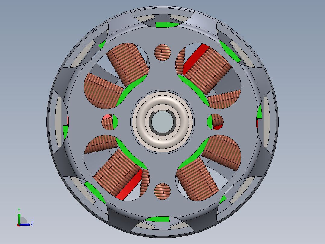 直流电机左视图