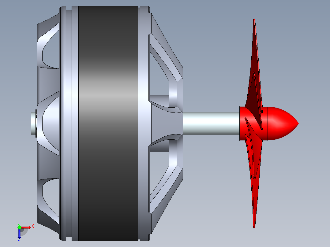 直流电机俯视图