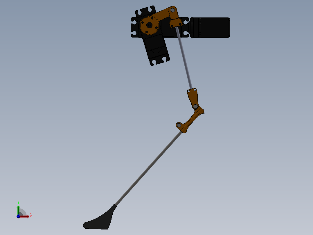 四足机器人前视图