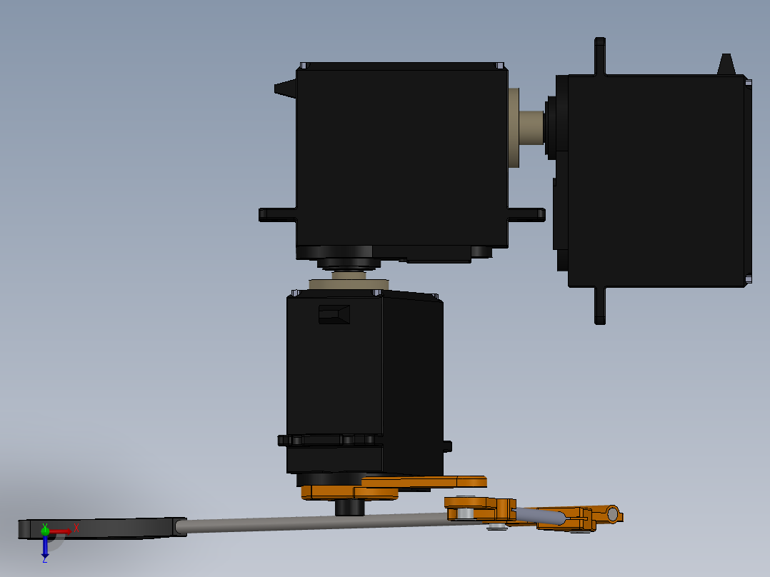 四足机器人俯视图