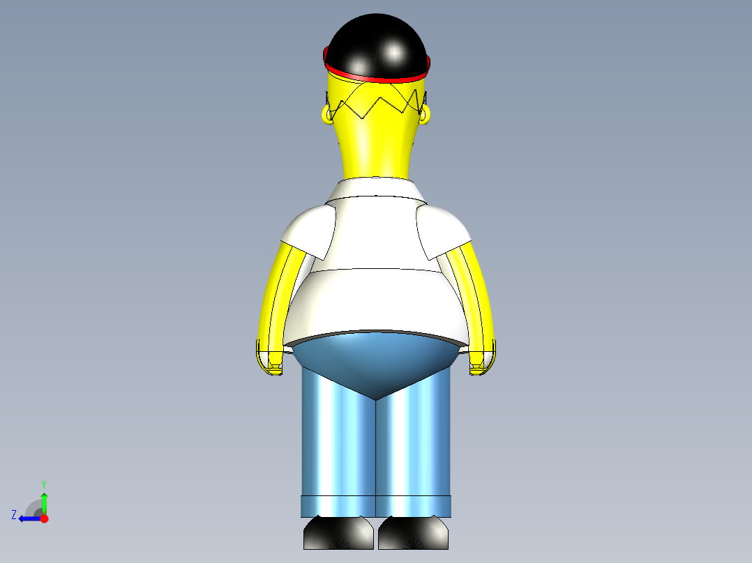 荷马·辛普森-格拉布卡德·范右视图