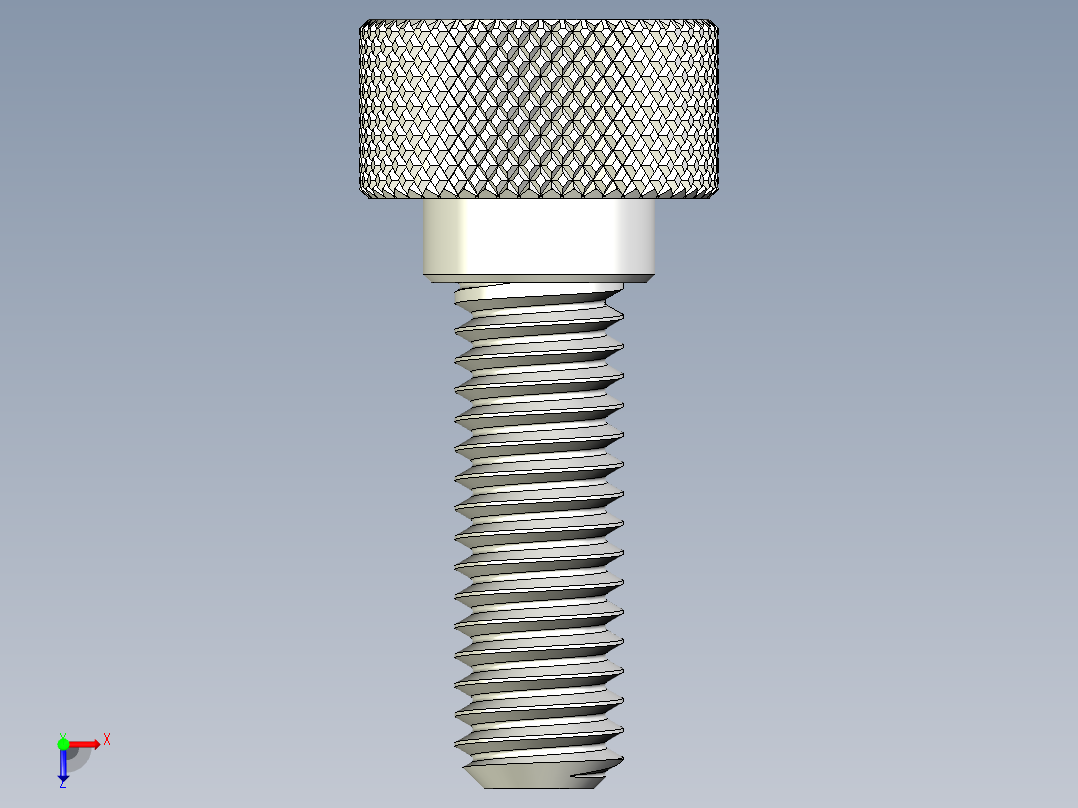 滚花指旋螺钉-M14 x 14mm俯视图
