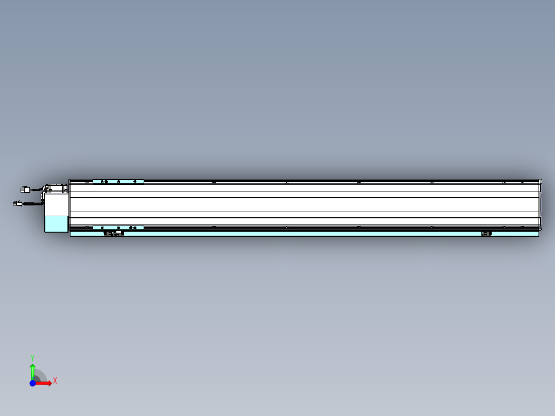 威洛博VBF同步带传动一般环境VBF14-L45-S1000-BLD-ZP40-C3前视图