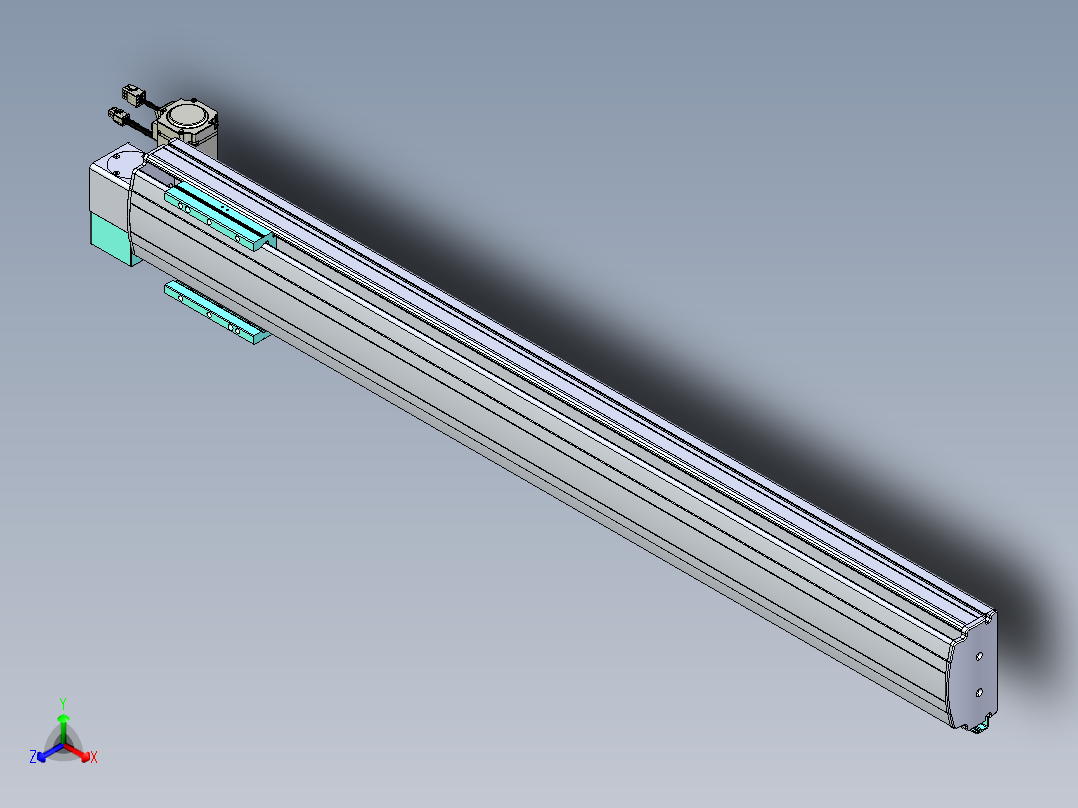 威洛博VBF同步带传动一般环境VBF14-L45-S1000-BLD-ZP40-C3正等轴测图