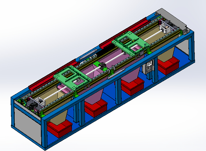 车门密封条内水切定长裁断机（sw18可编辑+cad+bom）