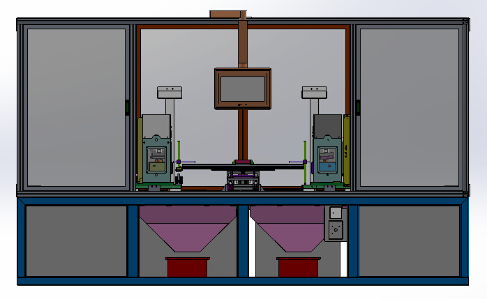 车门密封条内水切定长裁断机（sw18可编辑+cad+bom）