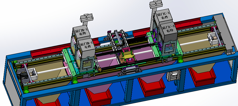 车门密封条内水切定长裁断机（sw18可编辑+cad+bom）
