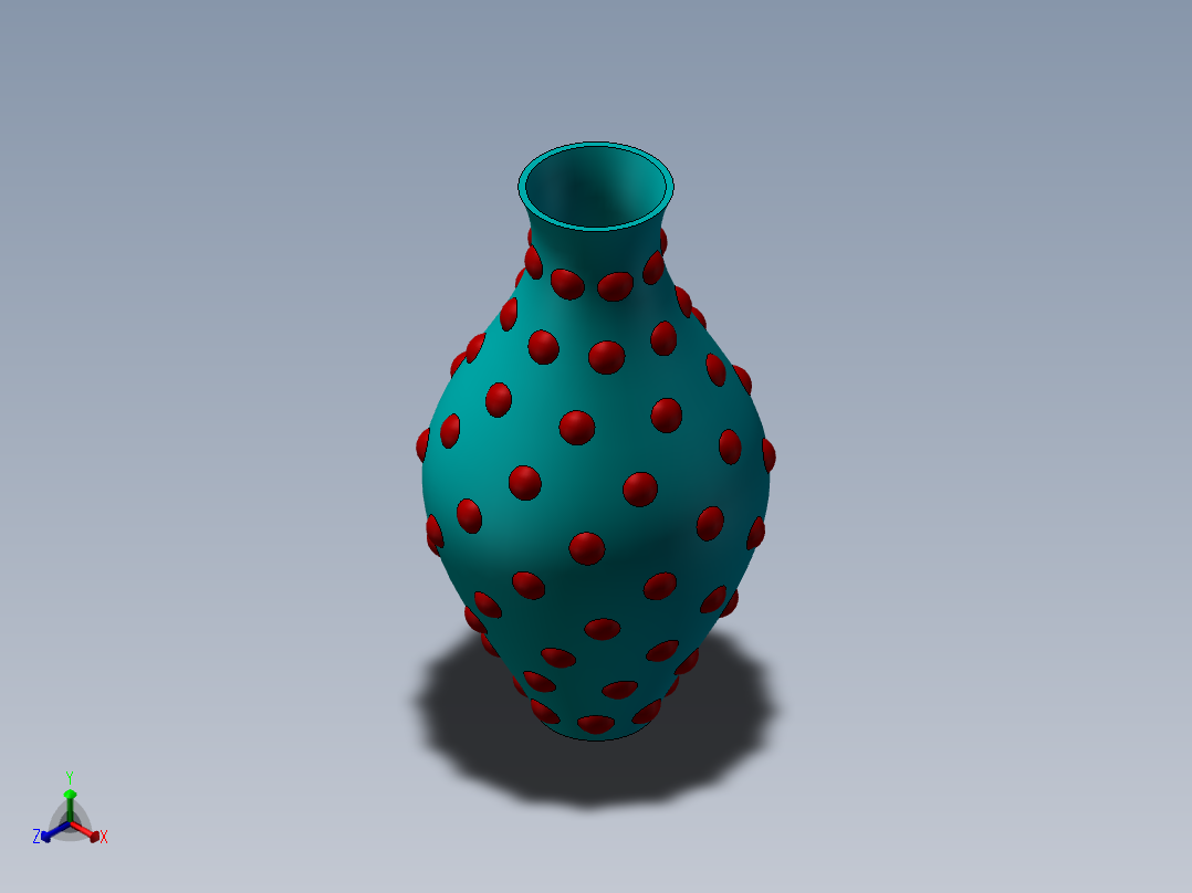 <span style='color: red'>凸</span>点花瓶