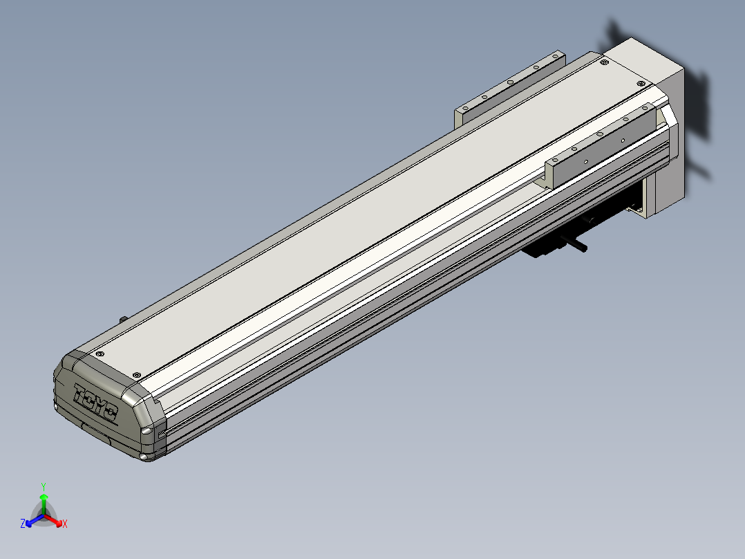 Toyo东佑达直线模组-ETH14-500-BM-200W+煞車正等轴测图