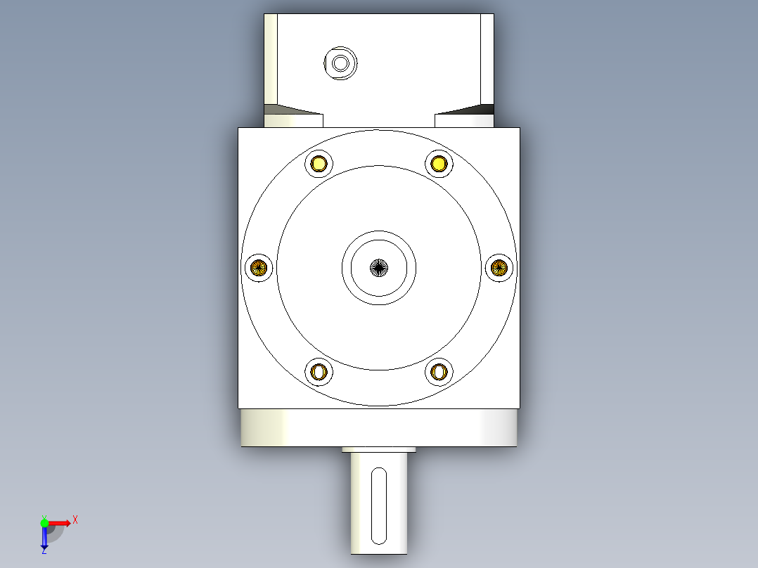 换向器PW110垂直输出-1 19-70-90-M6.stp俯视图