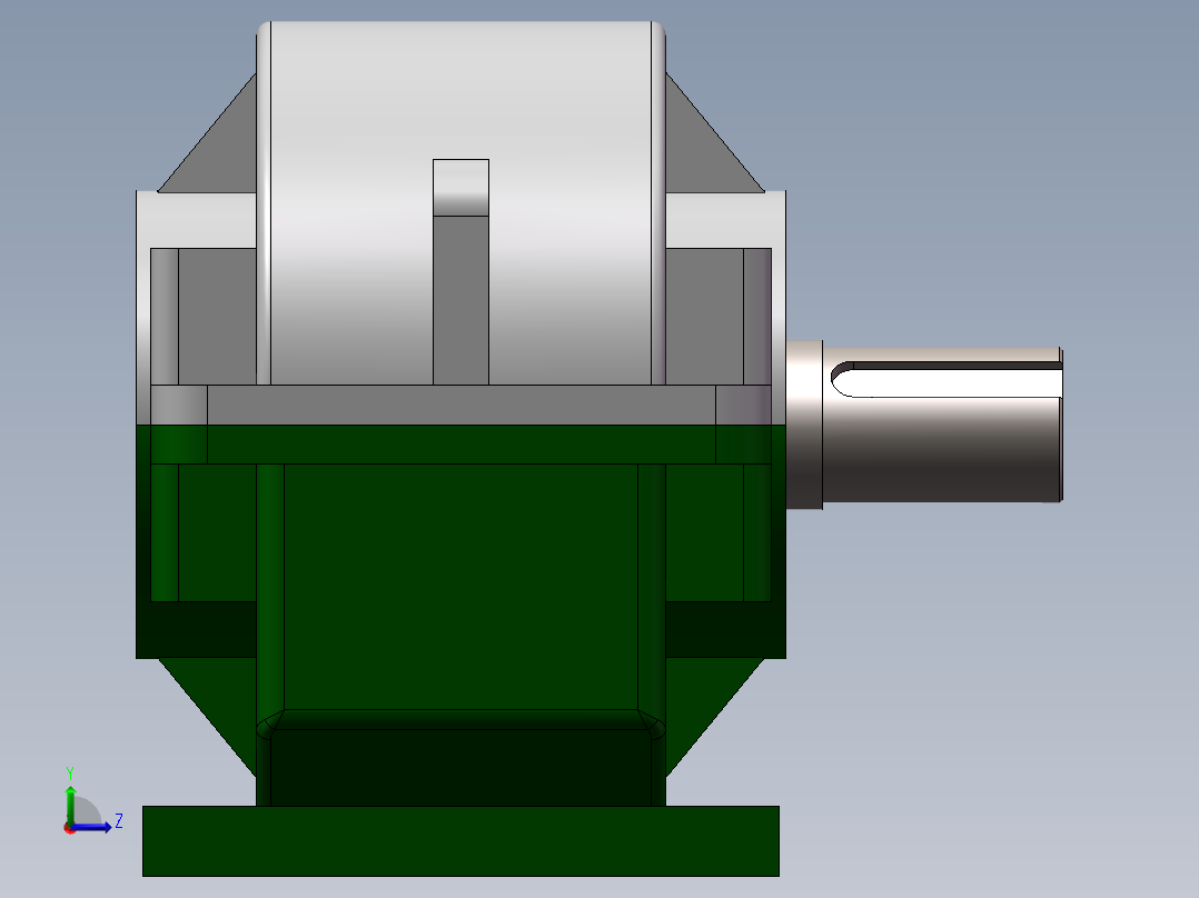 弧条减速机左视图