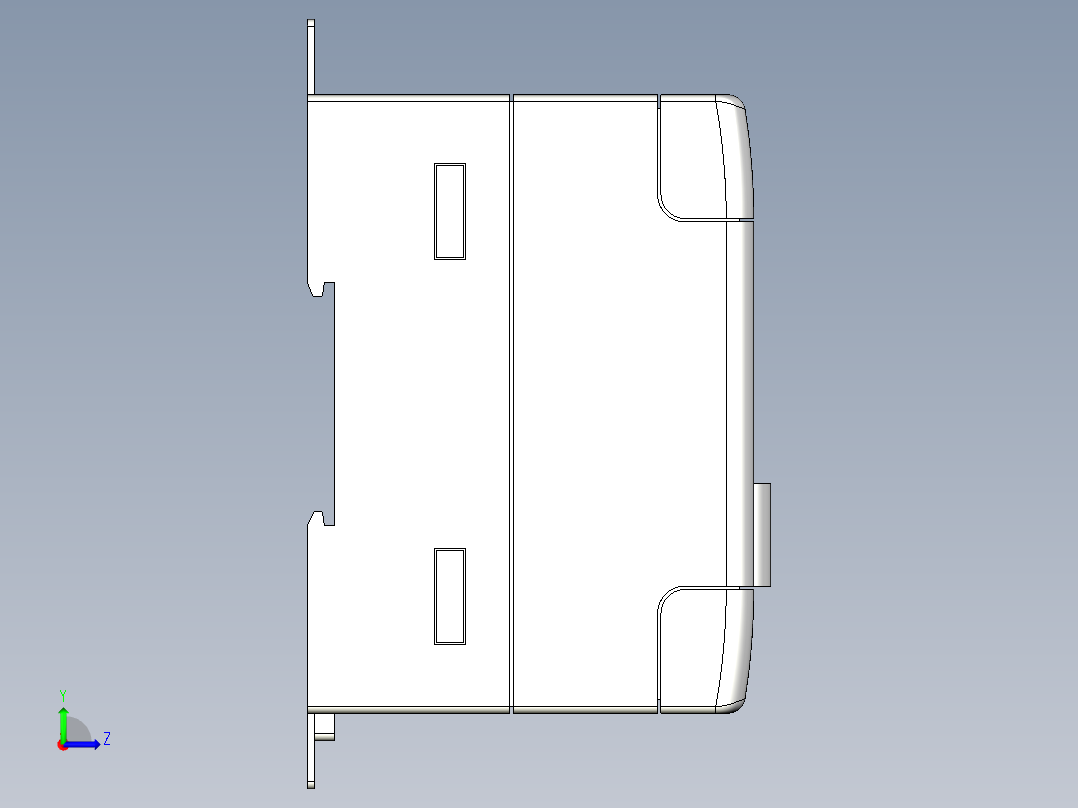 基恩士EX-201_202_205_210_kc图纸模型左视图