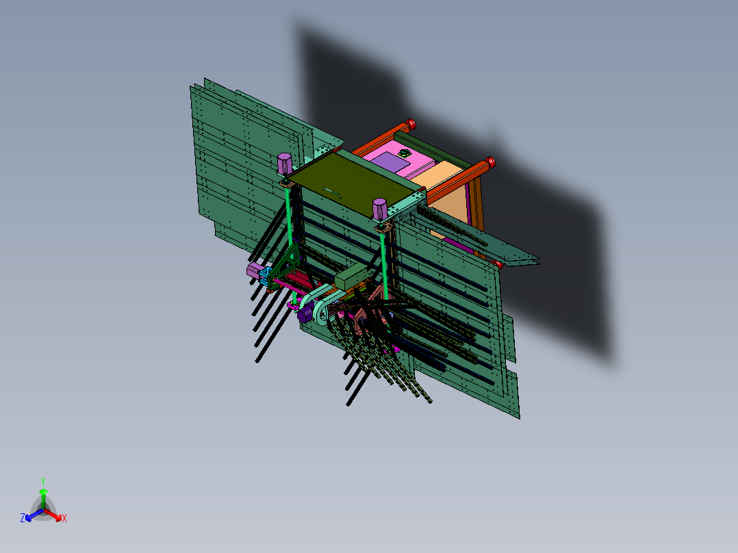 金属钻多功能铣床正等轴测图