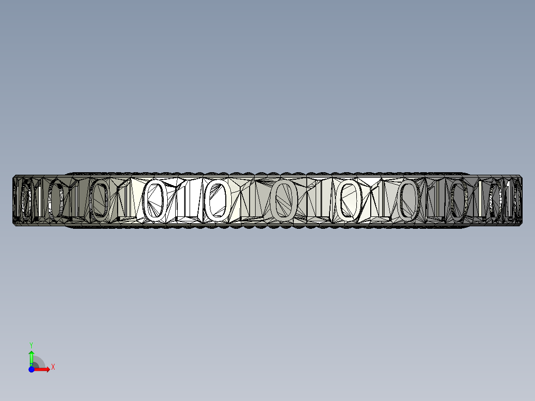 汉字硬币前视图