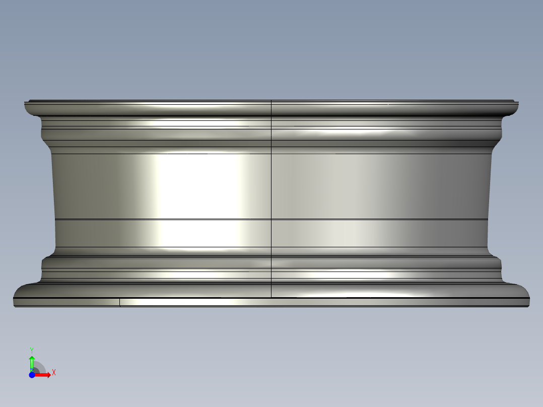 汽车轮毂模型前视图