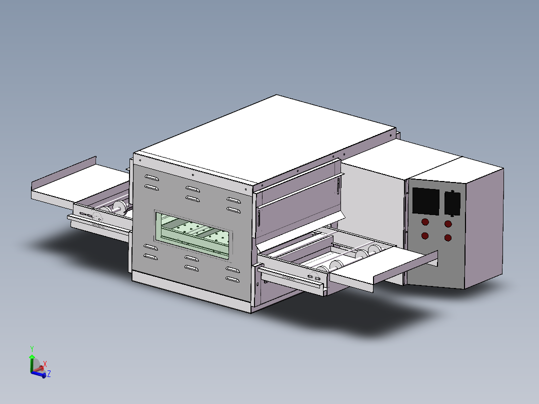 商用链式披萨炉sw16可编辑