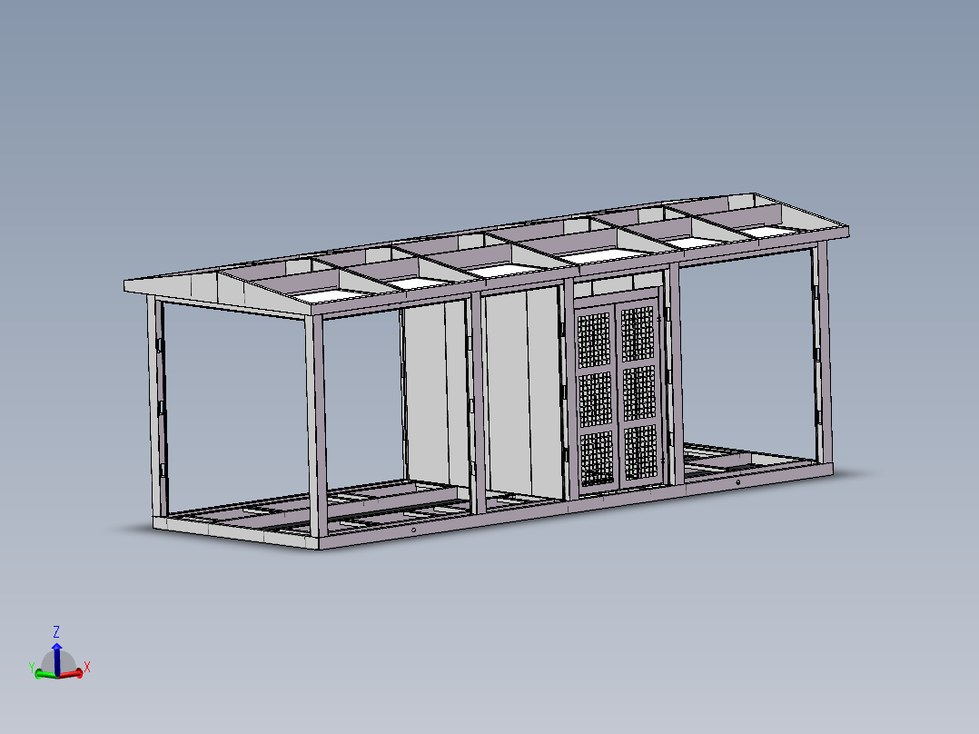 1600KVA箱变3D（sw16可编辑+cad）主视图
