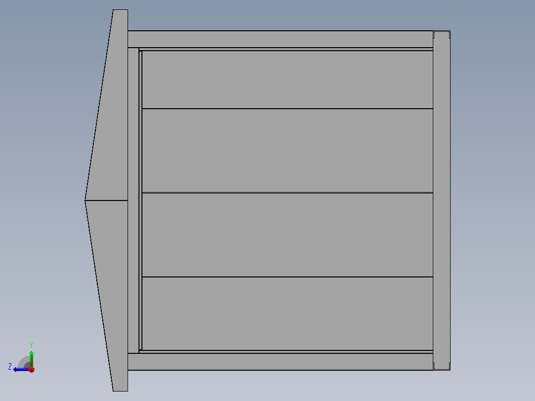 1600KVA箱变3D（sw16可编辑+cad）右视图