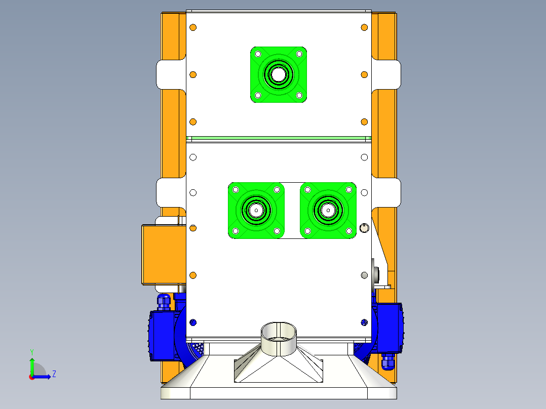 双螺旋输送机左视图