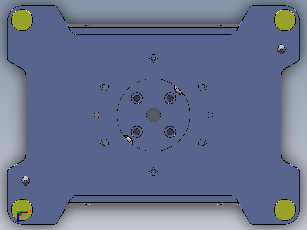 顶升机构模组俯视图