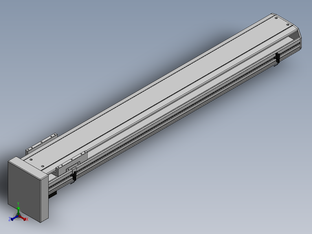精密模组MY170-T10-1050L-BM-P75B-C4-C正等轴测图