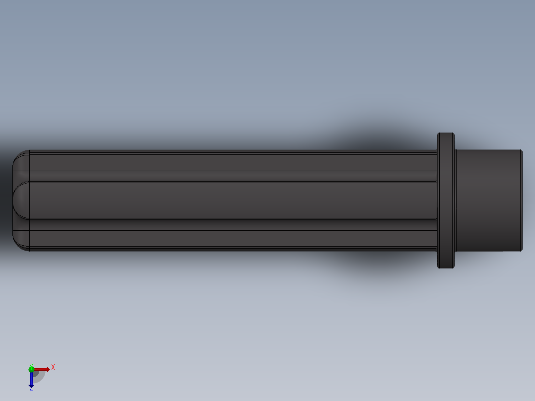 乐高机械组车桥-6587 DkStone Technic Axle 3 with Stud俯视图