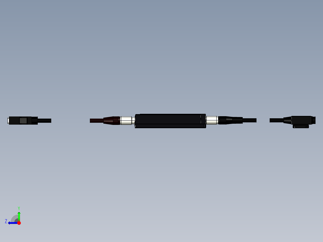 基恩士XG-S035C_M_kc图纸模型右视图