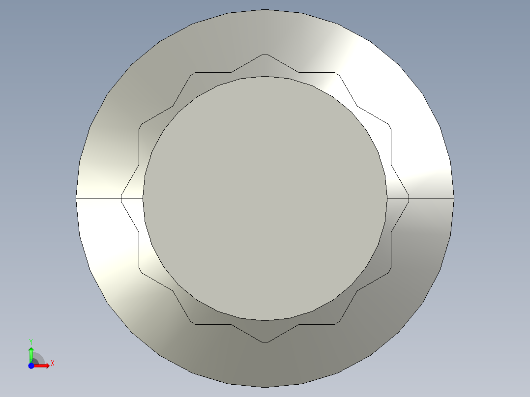 1-4in-20 1.75long 12-point screws.STEP前视图