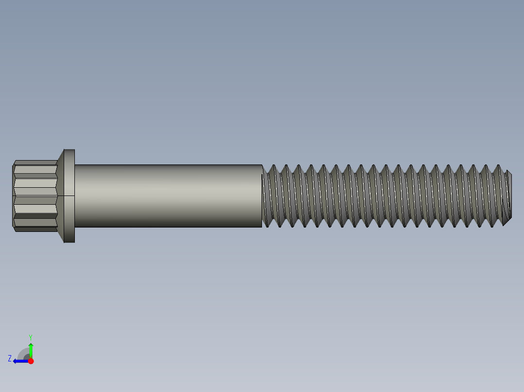 1-4in-20 1.75long 12-point screws.STEP右视图