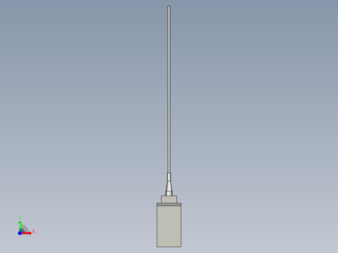 基恩士FU-15_kc图纸模型前视图