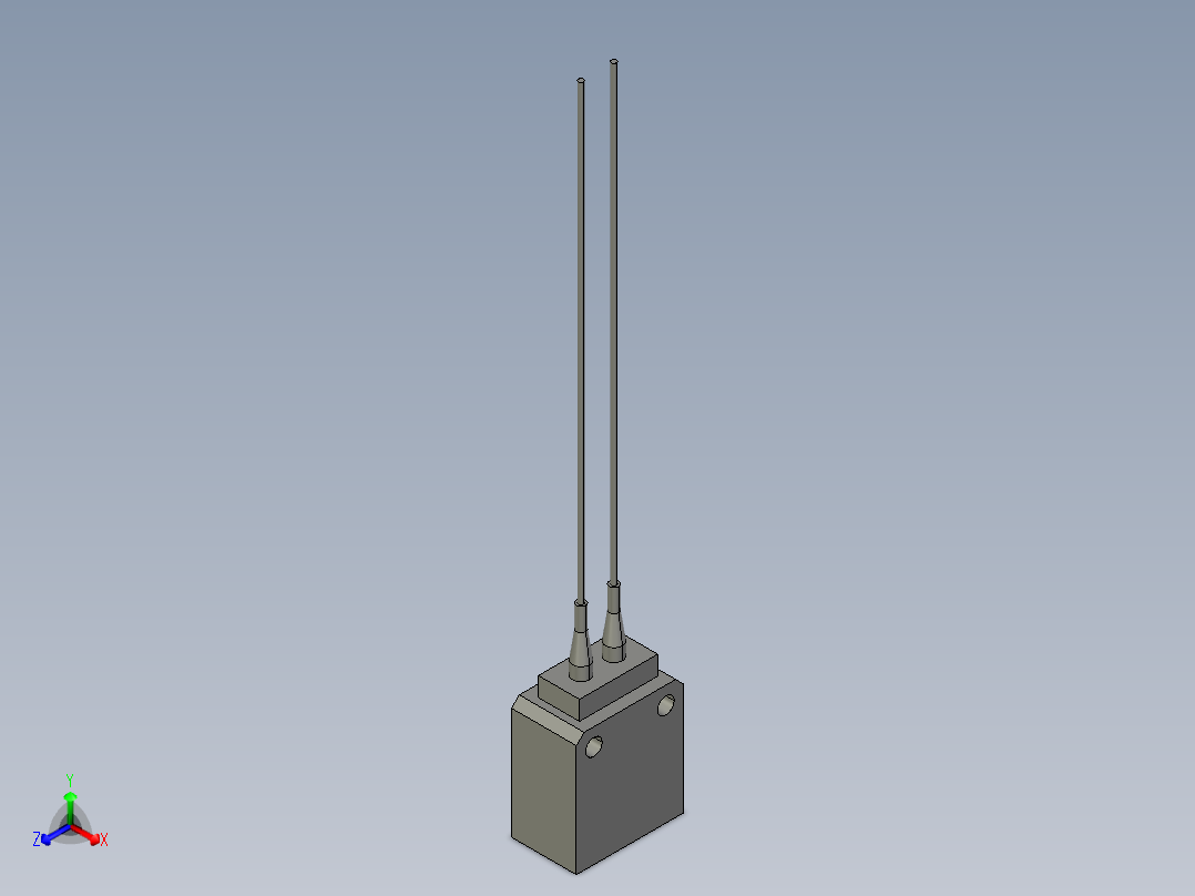 基恩士FU-15_kc图纸模型正等轴测图