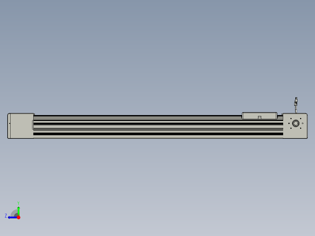 威洛博直线电机模组EB10-L224-S1050-L-ZP75-MS3-5K右视图