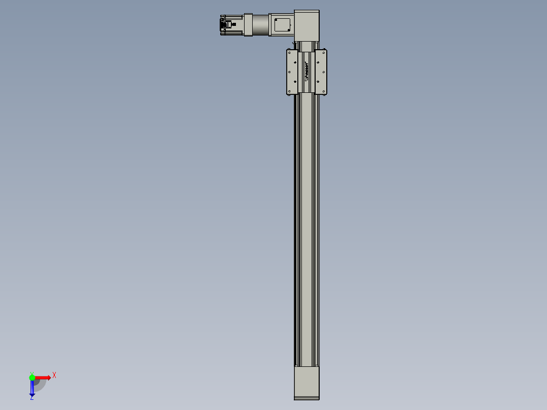 威洛博直线电机模组EB10-L224-S1050-L-ZP75-MS3-5K俯视图