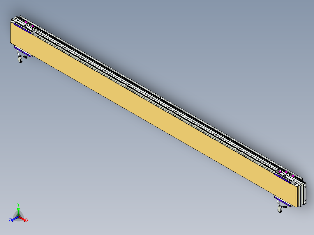 威洛博VL系列直线电机模组-2VL17E2-S2250正等轴测图