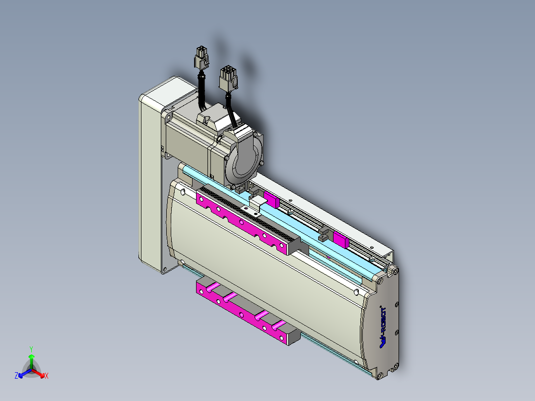 威洛博QF14-Lxx-C-S60-BR-ZP40-C3正等轴测图
