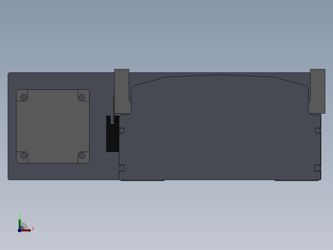 直线模组LHA22-CA-L.SLDASM设计图纸前视图