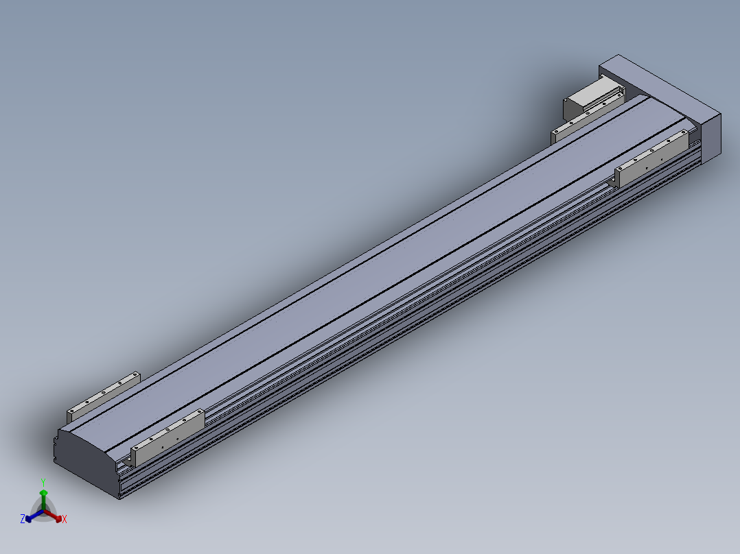 直线模组LHA22-CA-L.SLDASM设计图纸正等轴测图