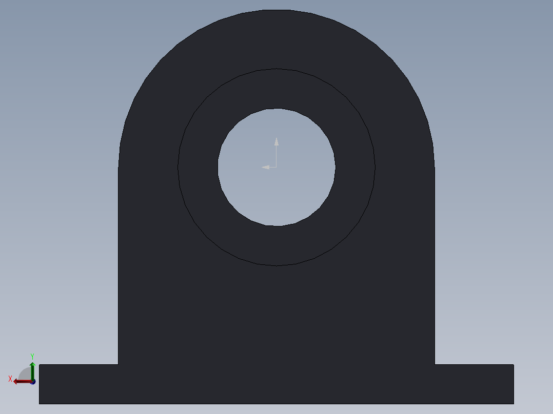 S1 直线弹簧轴承座后视图