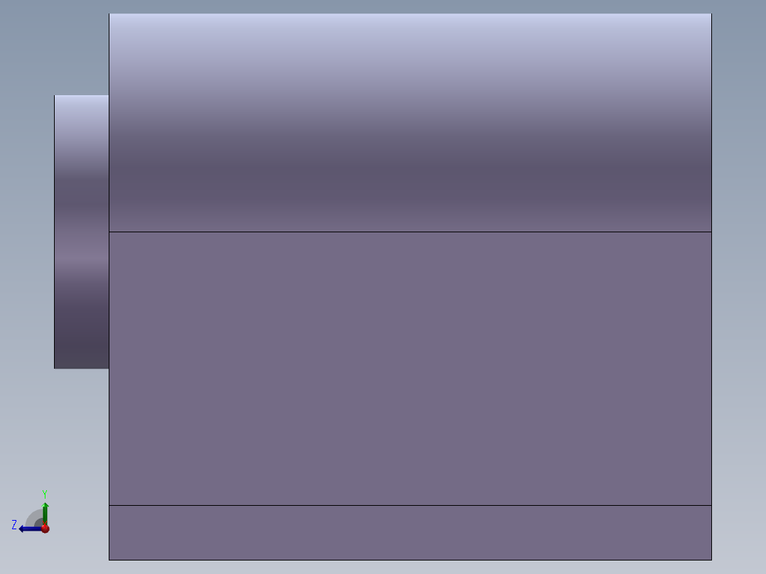 S1 直线弹簧轴承座右视图