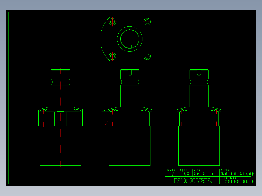 KOSMEKLT0650-GL-F多系列多零件图纸模型多系列多零件图纸模型