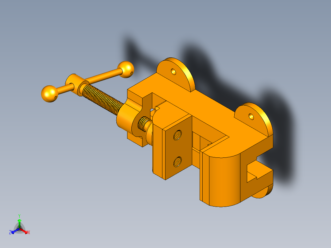 机用虎钳模型含三维图+CAD图纸