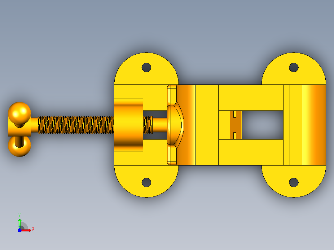 机用虎钳模型含三维图+CAD图纸前视图